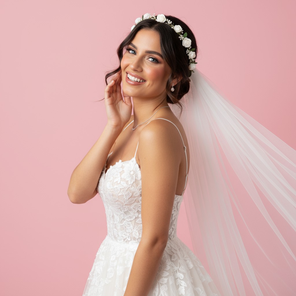 Romantic Bridal Updo With Veil Ideas